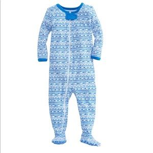 Vineyard Vines baby fishhook waves footed onesie